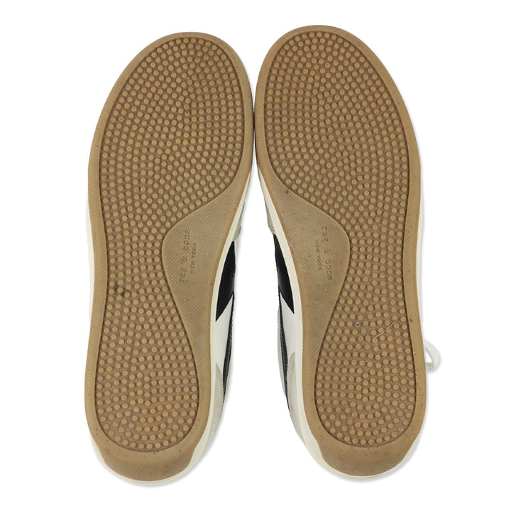 Rag & Bone Turtle Dove & Light Sand Retro Court Low-Top Suede Sneakers