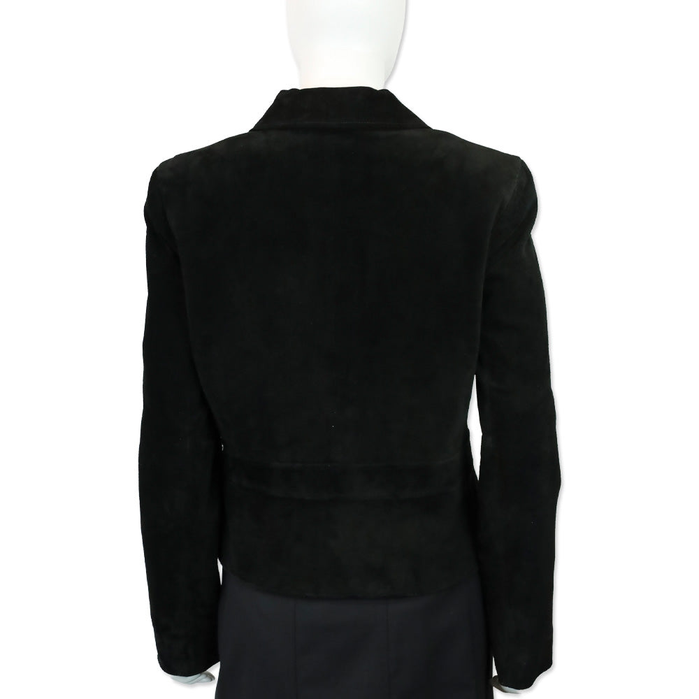 Ralph Lauren Black Suede Blazer
