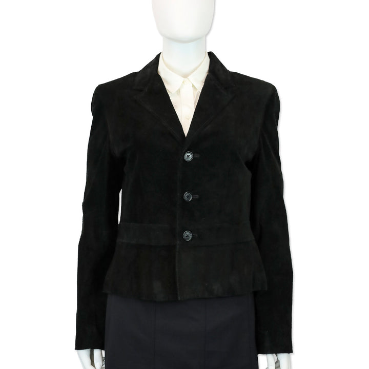 Ralph Lauren Black Suede Blazer