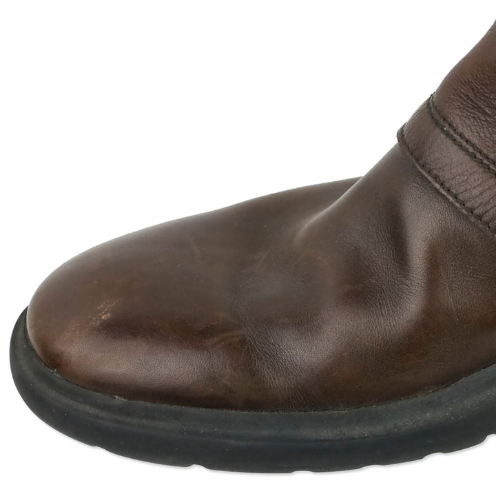 Ralph Lauren Brown Leather Buckle Riding Boots
