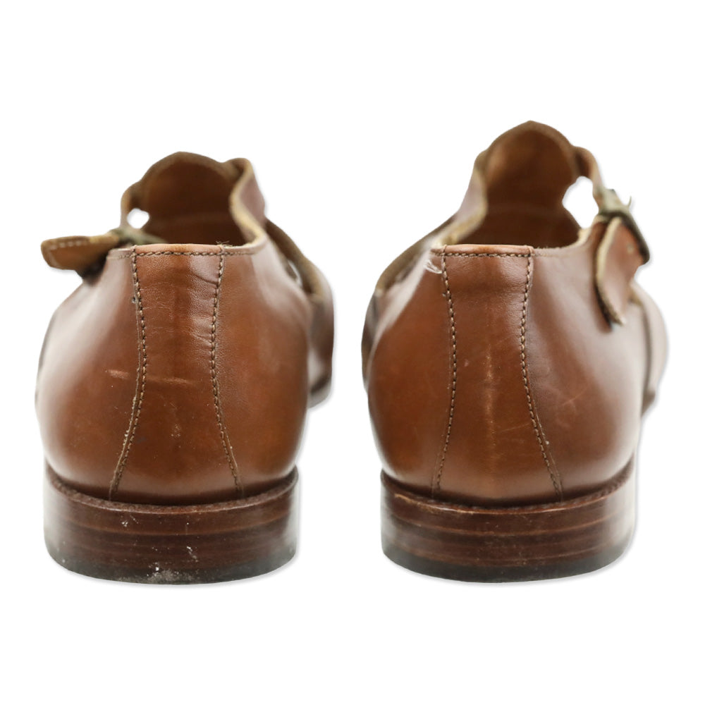 Ralph Lauren Brown Leather Fisherman Sandals