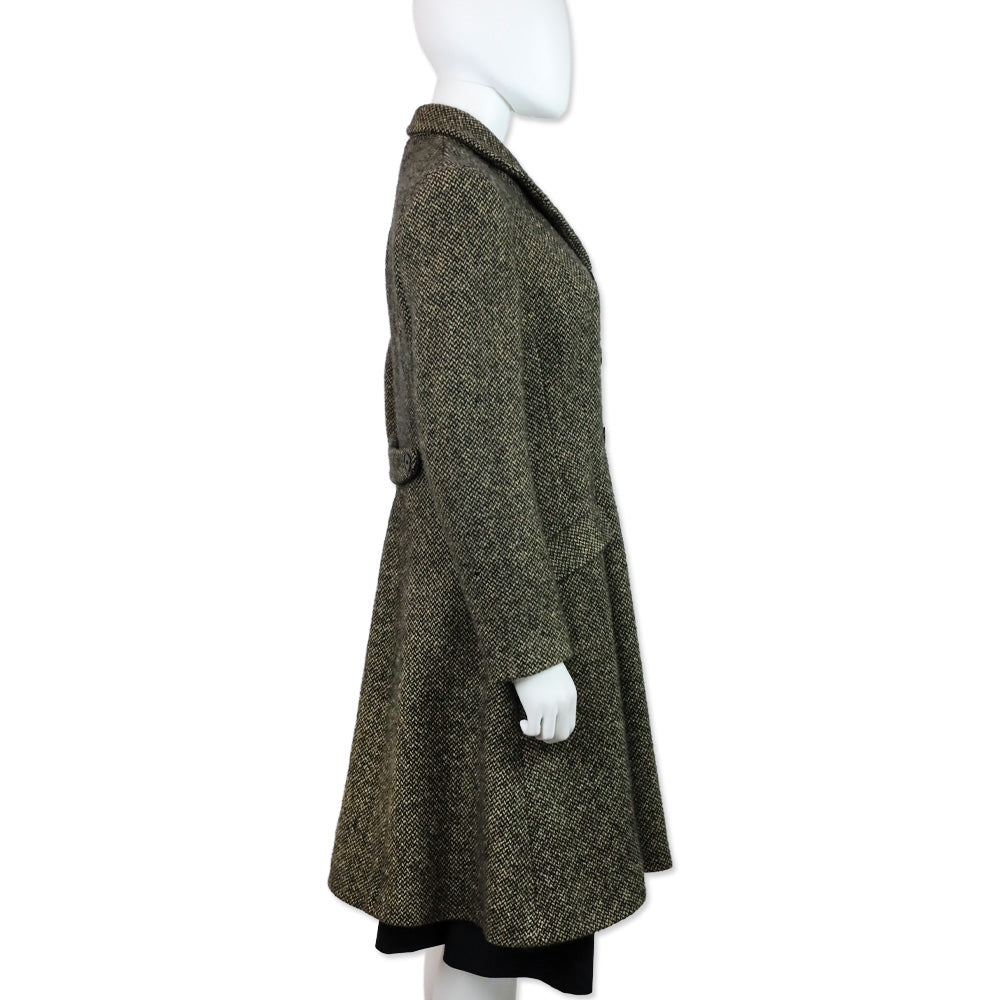 Ralph Lauren Collection Brown Tweed Cashmere Double-Breasted Peacoat