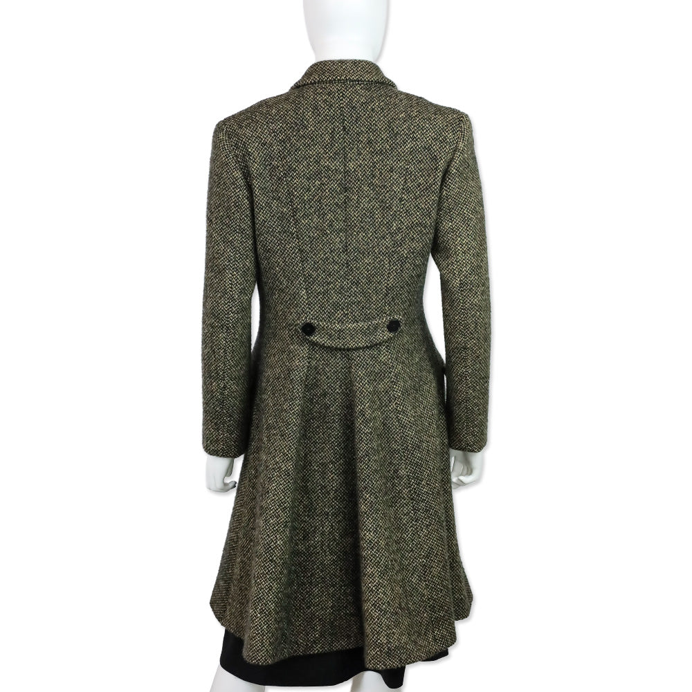 Ralph Lauren Collection Brown Tweed Cashmere Double-Breasted Peacoat