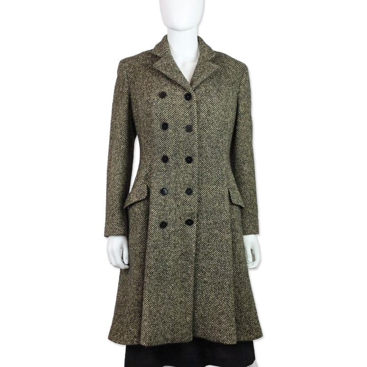 Ralph Lauren Collection Brown Tweed Cashmere Double-Breasted Peacoat