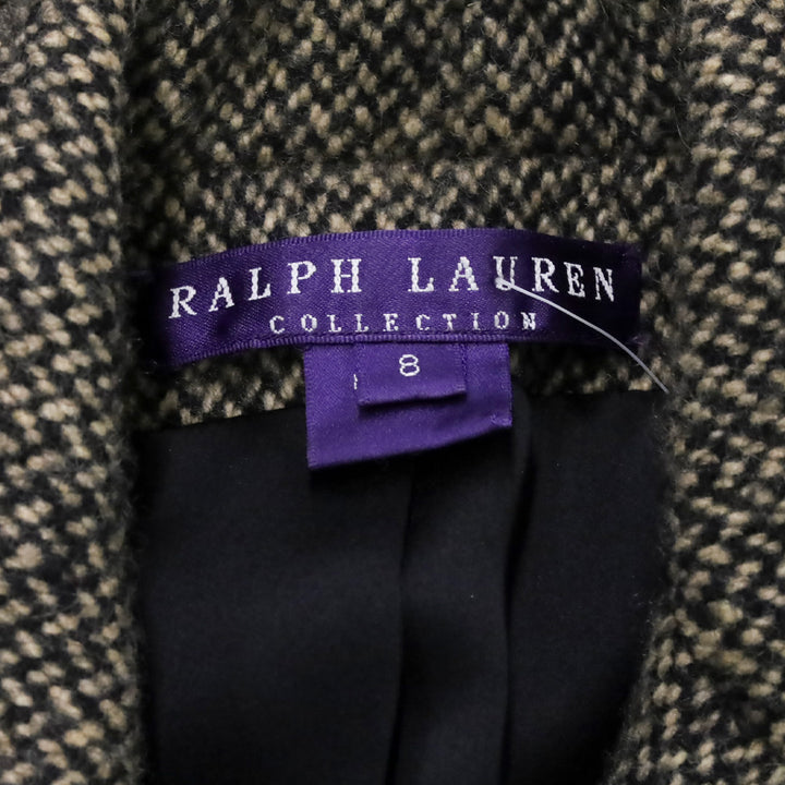 Ralph Lauren Collection Brown Tweed Cashmere Double-Breasted Peacoat