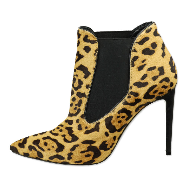 Ralph Lauren Leopard Calf Hair Chelsea Bootie