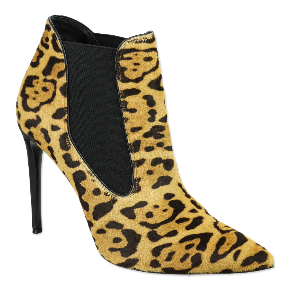 Ralph Lauren Leopard Calf Hair Chelsea Bootie