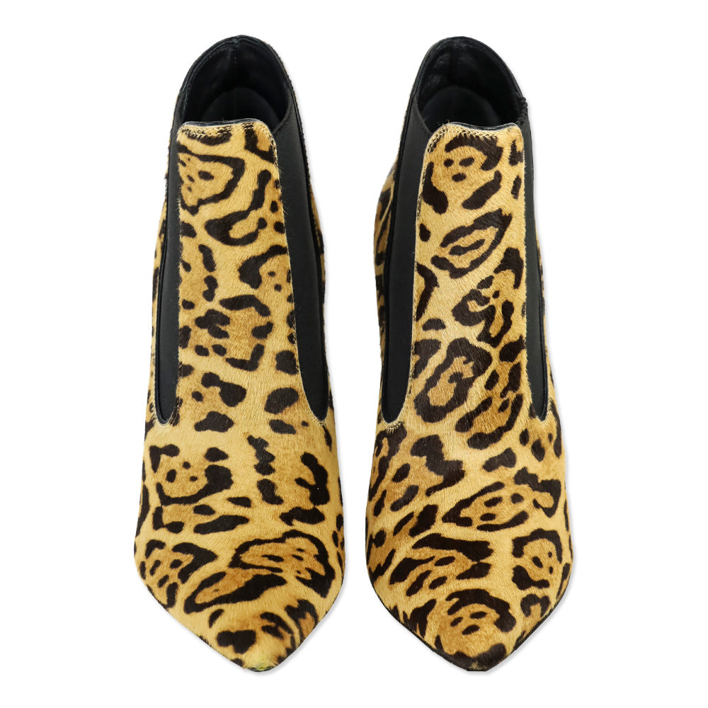 Ralph Lauren Leopard Calf Hair Chelsea Bootie