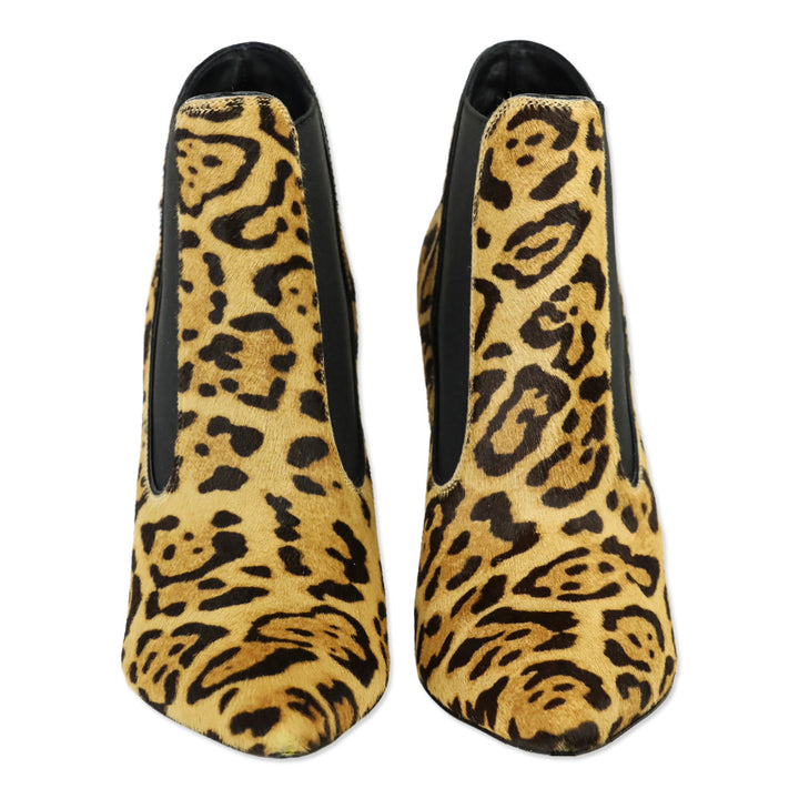 Ralph Lauren Leopard Calf Hair Chelsea Bootie