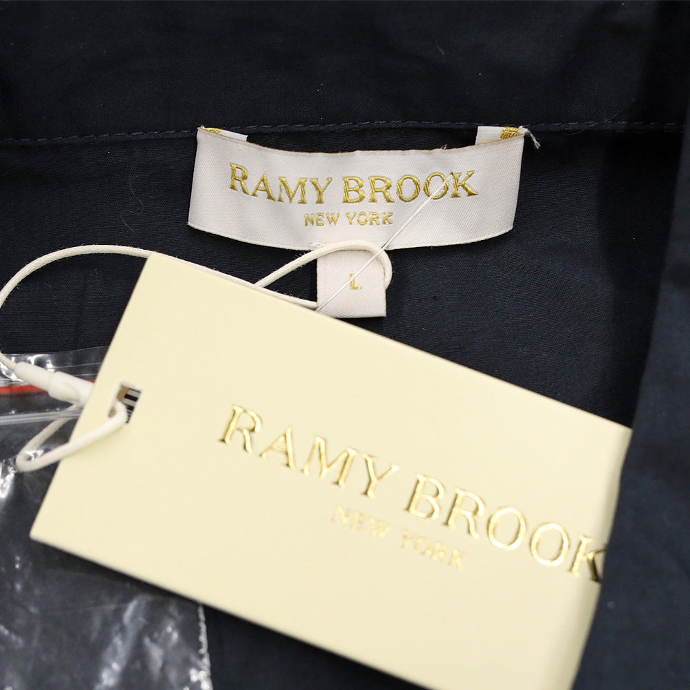 Ramy Brook Black Marceline Cotton Poplin Shirt