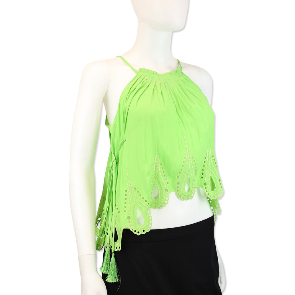 Ramy Brook Capri Green Sleeveless Lilyanne Top