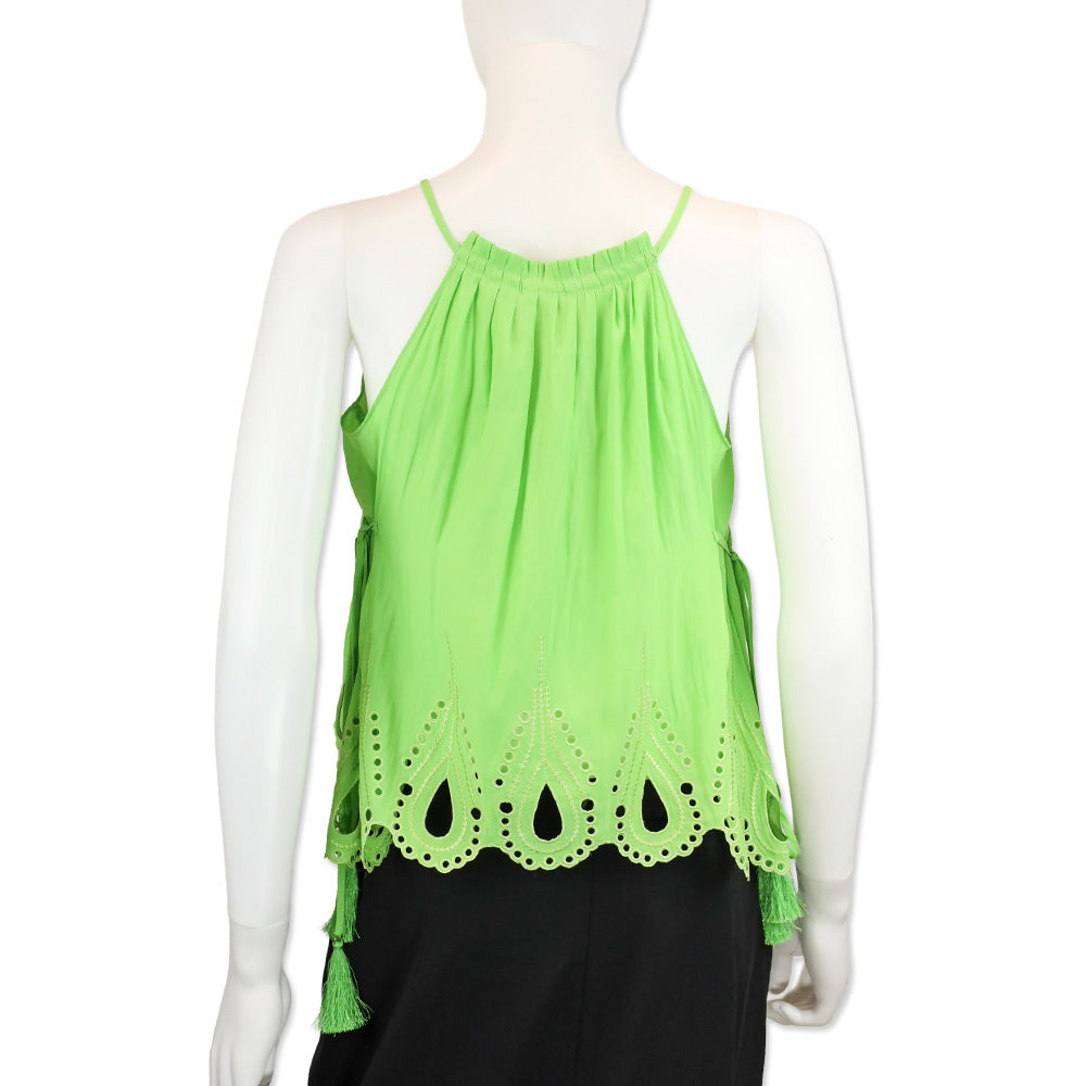 Ramy Brook Capri Green Sleeveless Lilyanne Top