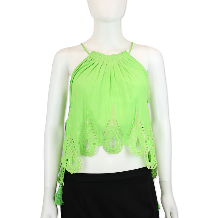 Ramy Brook Capri Green Sleeveless Lilyanne Top