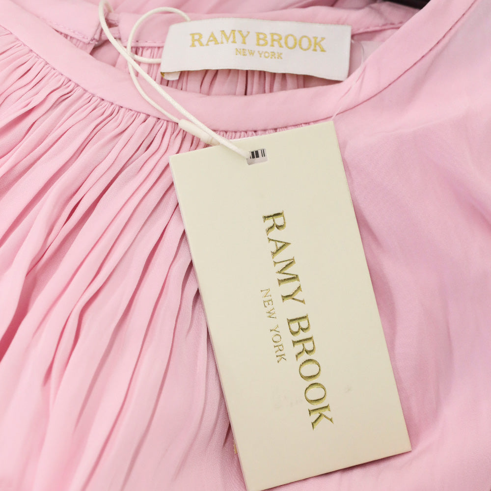 Ramy Brook Paris Pink Sleeveless High Neck Mini Dress