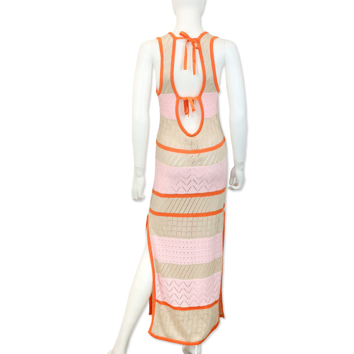 Ramy Brook Rachi Open Knit Maxi Dress