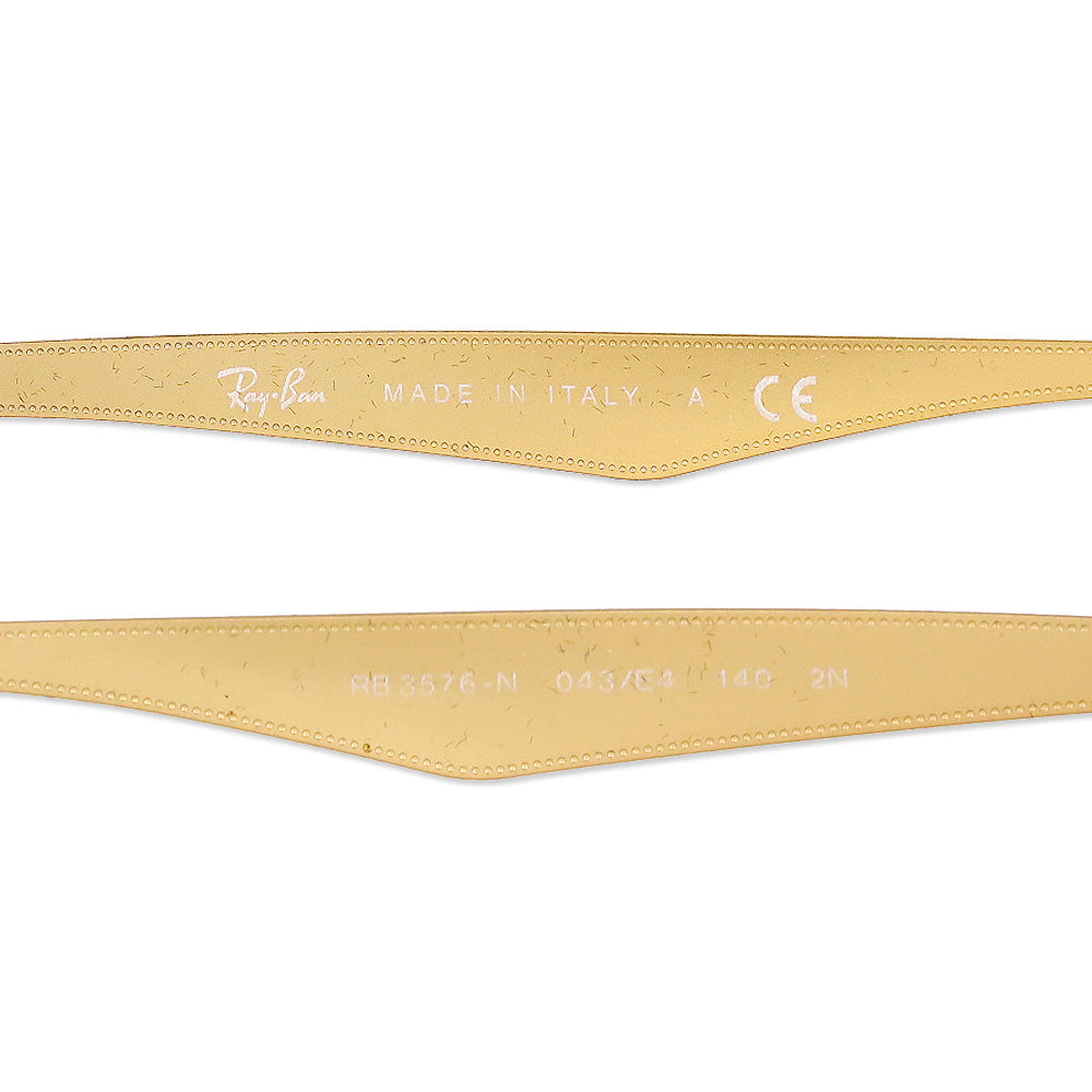 Ray-Ban Blaze Clubmaster Pink Mirror Polished Gold Sunglasses