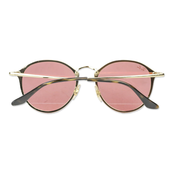 Ray Ban Arista Gold/Pink Blaze Round Sunglasses