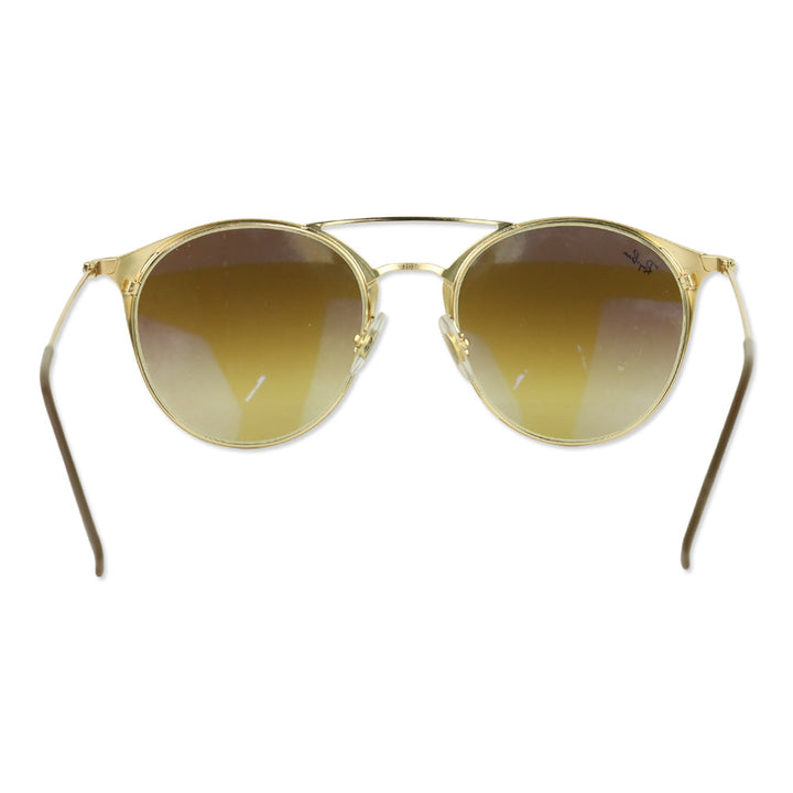 Ray Ban RB3546 Polished Brown Gradient Lens Round Sunglasses