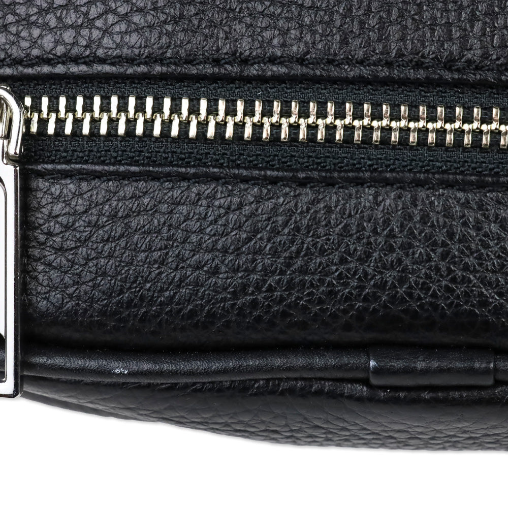 Rebecca Minkoff 3 Zip Black Leather Belt Bag