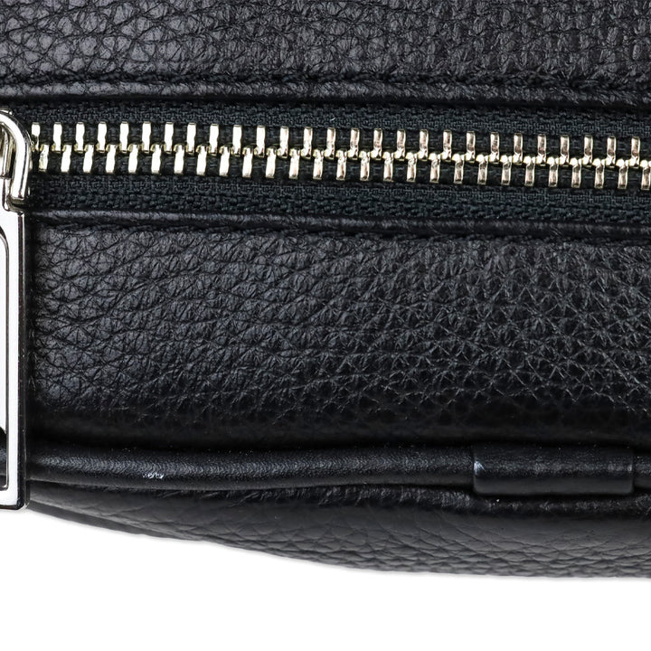 Rebecca Minkoff 3 Zip Black Leather Belt Bag