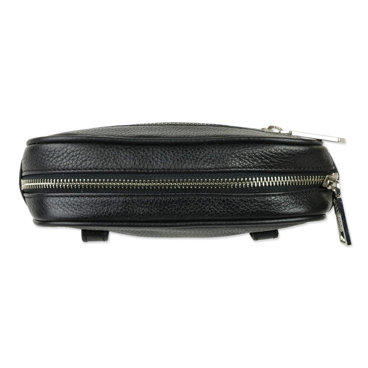 Rebecca Minkoff 3 Zip Black Leather Belt Bag