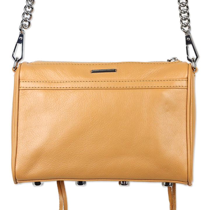 Rebecca Minkoff Camel Tan Pebble Leather Mini Mac Bag
