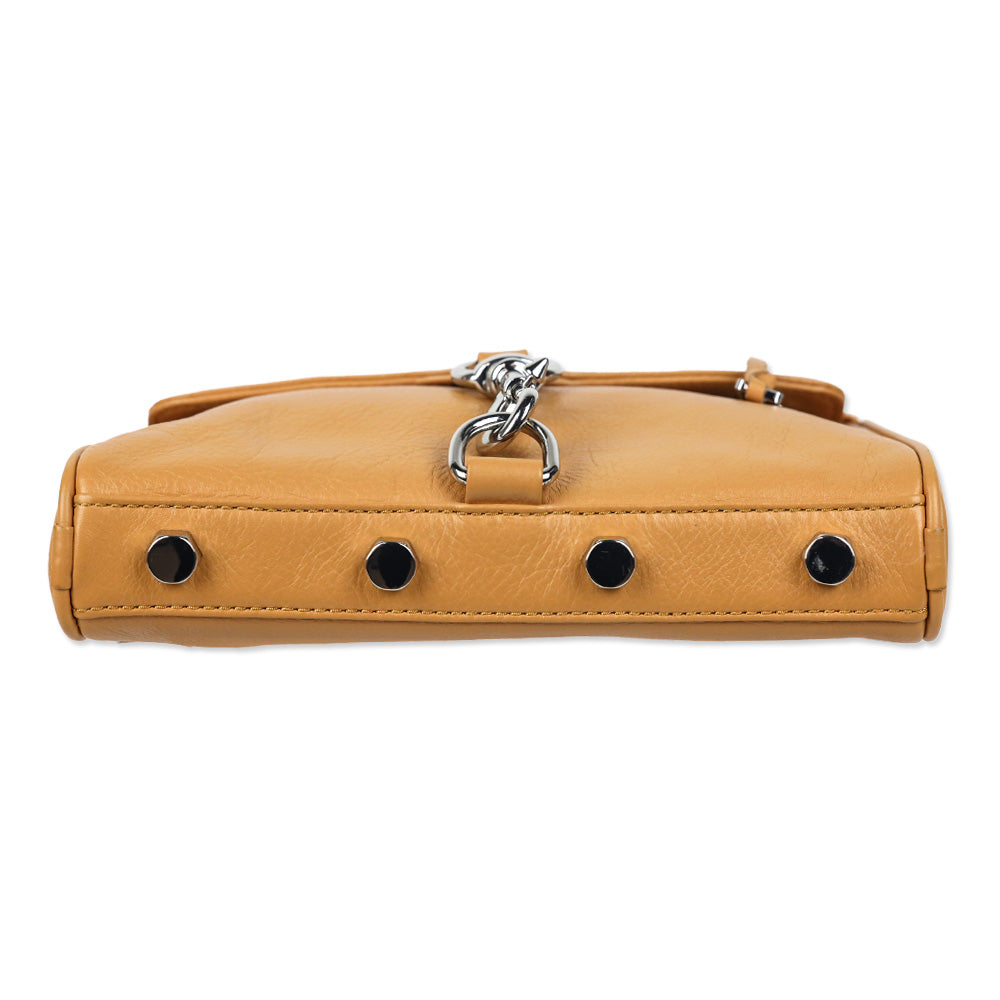 Rebecca Minkoff Camel Tan Pebble Leather Mini Mac Bag