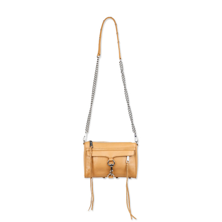 Rebecca Minkoff Camel Tan Pebble Leather Mini Mac Bag