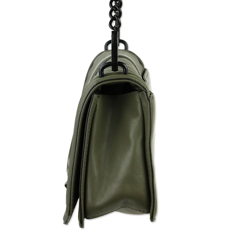Rebecca Minkoff Olive Chevron Quilted Leather Love Crossbody Bag
