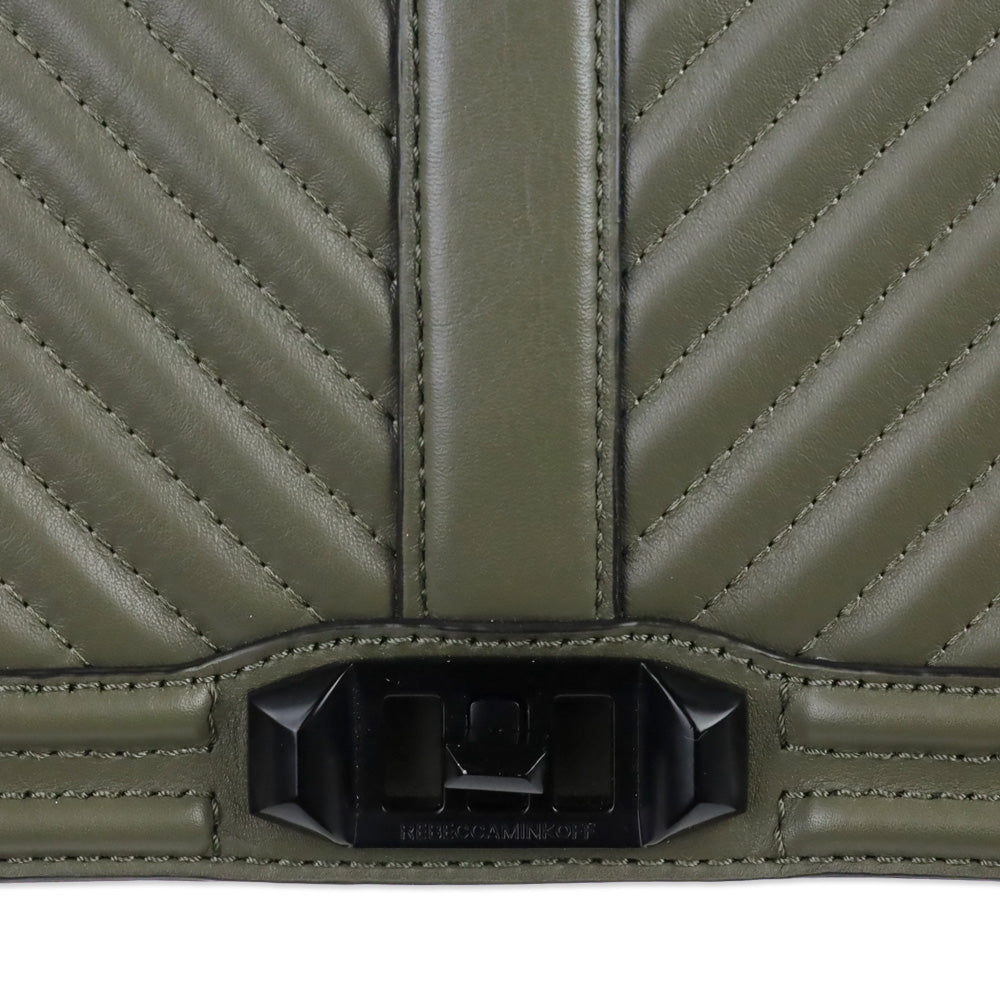 Rebecca Minkoff Olive Chevron Quilted Leather Love Crossbody Bag