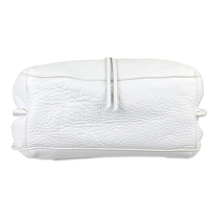 Rebecca Minkoff Optic White Pebble Leather/Silver Darren Shoulder Bag