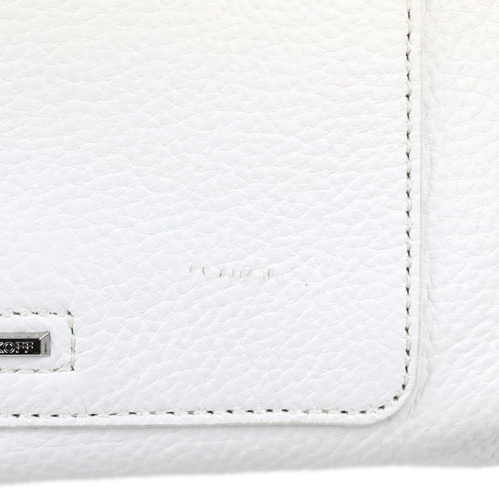 Rebecca Minkoff Optic White Pebble Leather/Silver Darren Shoulder Bag