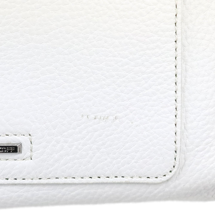 Rebecca Minkoff Optic White Pebble Leather/Silver Darren Shoulder Bag