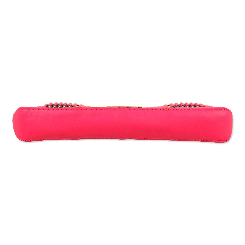 Rebecca Minkoff Park Avenue Hot Pink/Coral Leather Clutch