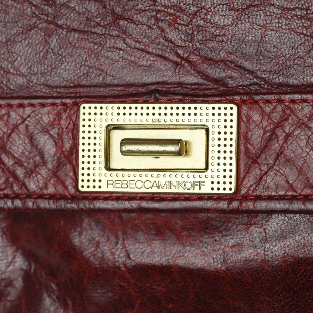 Rebecca Minkoff Red Leather Top Handle Satchel