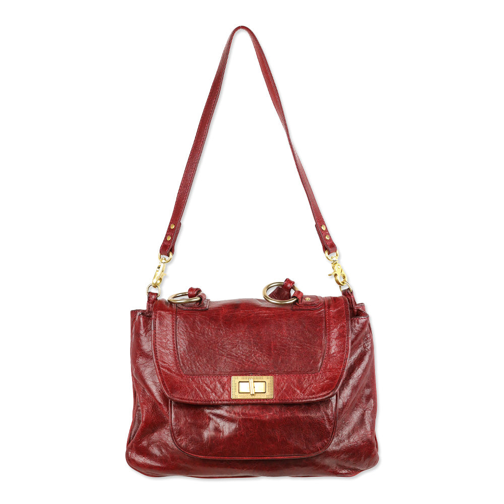 Rebecca Minkoff Red Leather Top Handle Satchel