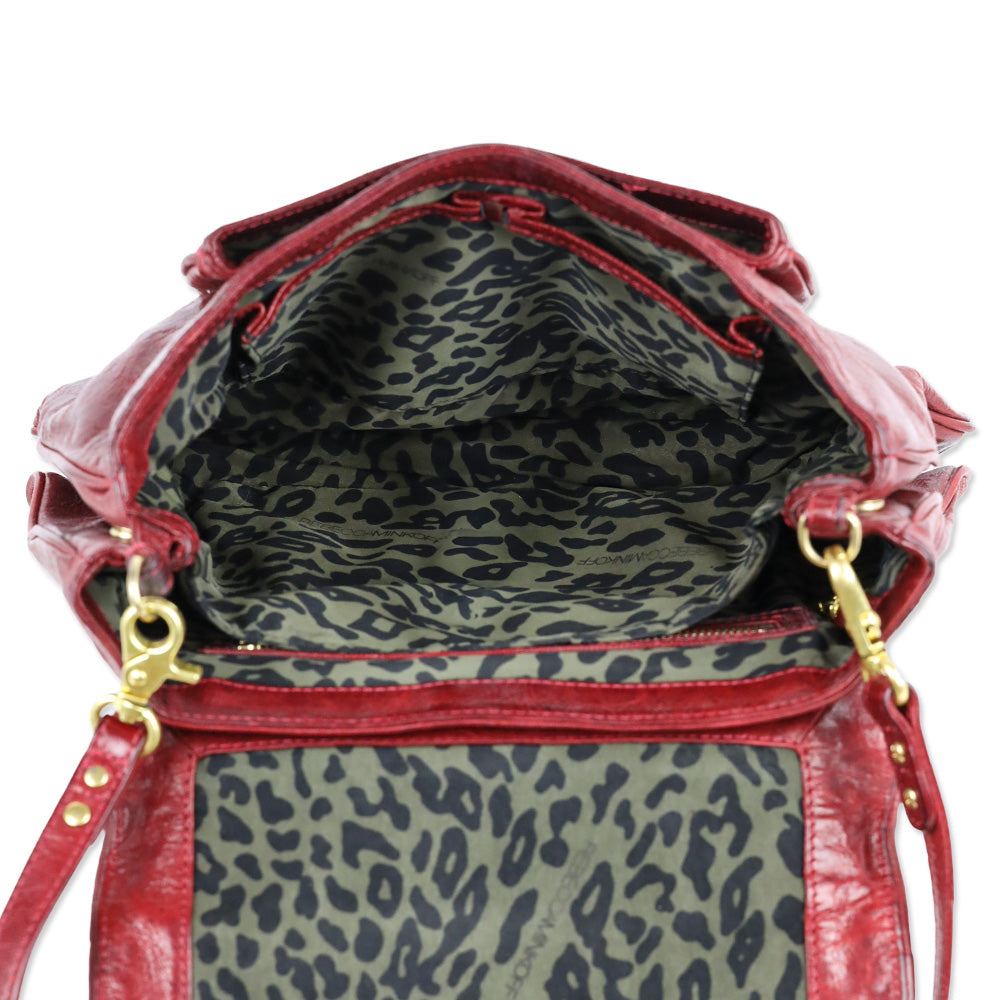 Rebecca Minkoff Red Leather Top Handle Satchel