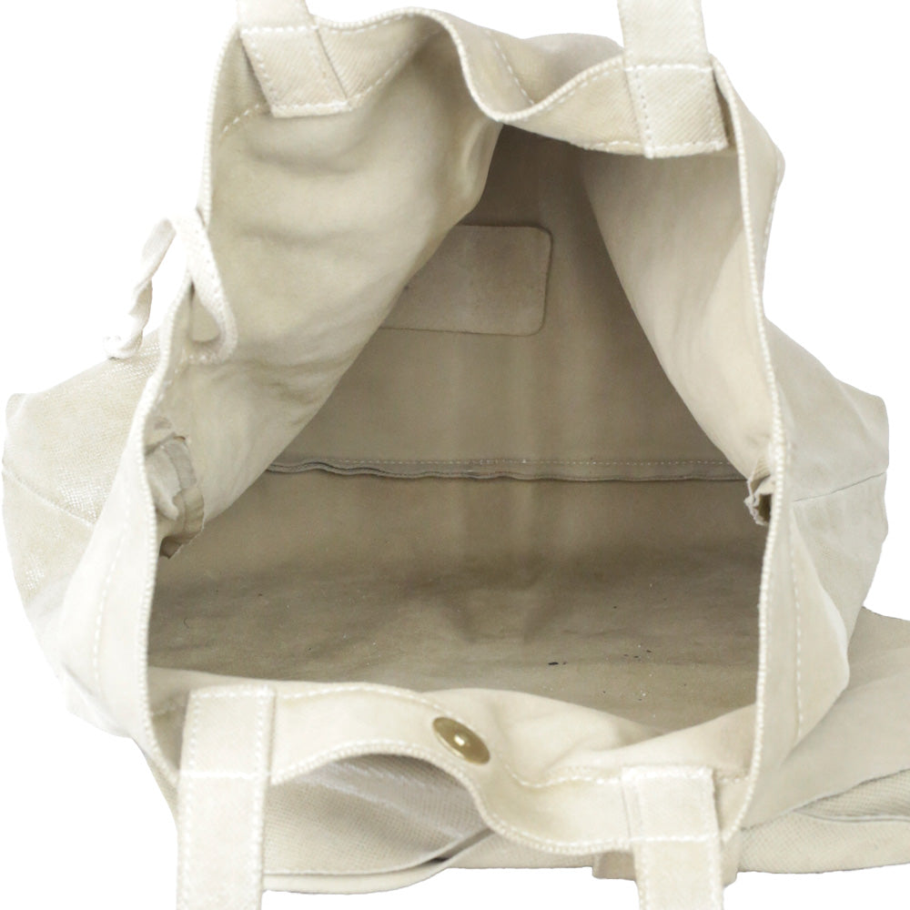 Red Valentino Beige Snakeskin Embossed Suede Bow Tote with Pouch