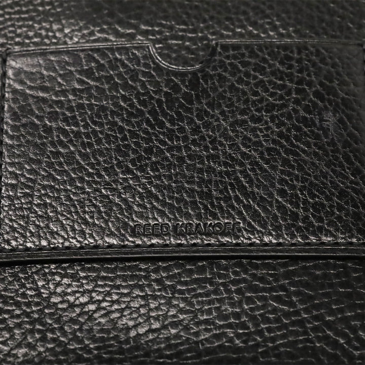 Reed Krakoff Black Grained Leather and Tan Calf Hair Atlantique Tote