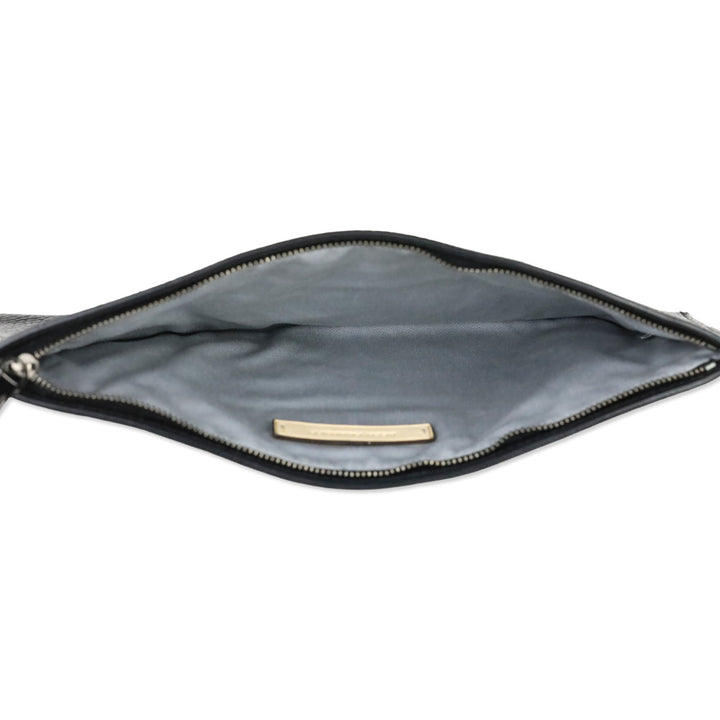 Reed Krakoff Black Grained Leather and Tan Calf Hair Atlantique Tote