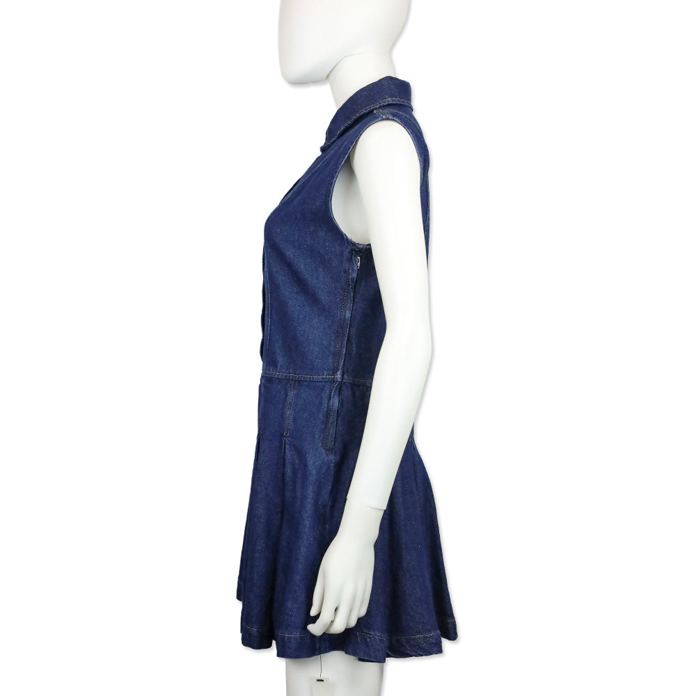 Reformation Arella Denim Sleeveless Minidress