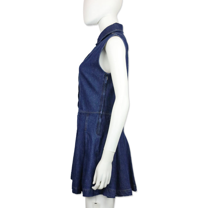 Reformation Arella Denim Sleeveless Minidress
