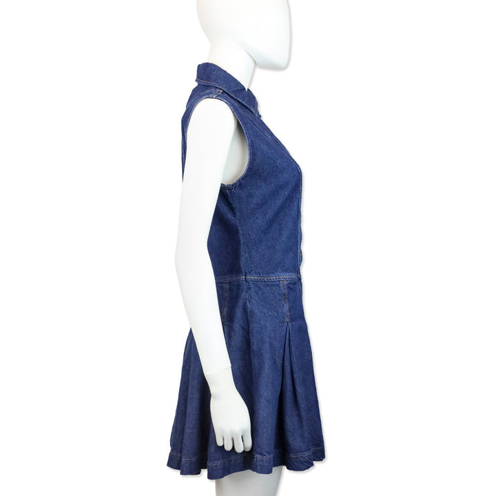 Reformation Arella Denim Sleeveless Minidress