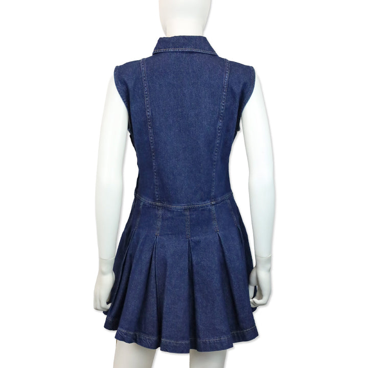 Reformation Arella Denim Sleeveless Minidress