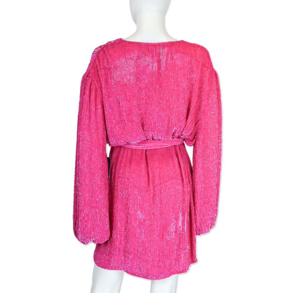 gabrielle sequin robe dress Gabrielle Dress Retrofete Sequin Robe Dress Retrofete Sequin Wrap Retrofete Wrap Dress Retrofete Sequin Robe