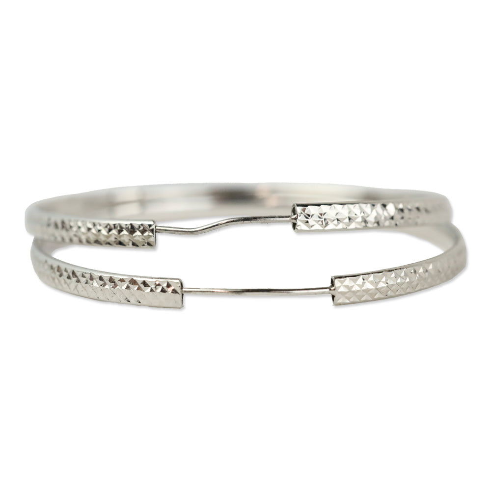 Rhapsody 950 Platinum Electroform Hoop Earrings
