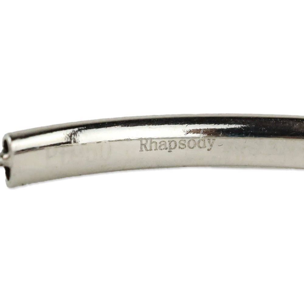 Rhapsody 950 Platinum Electroform Hoop Earrings