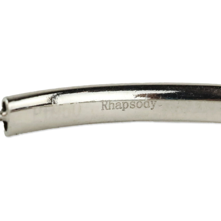 Rhapsody 950 Platinum Electroform Hoop Earrings