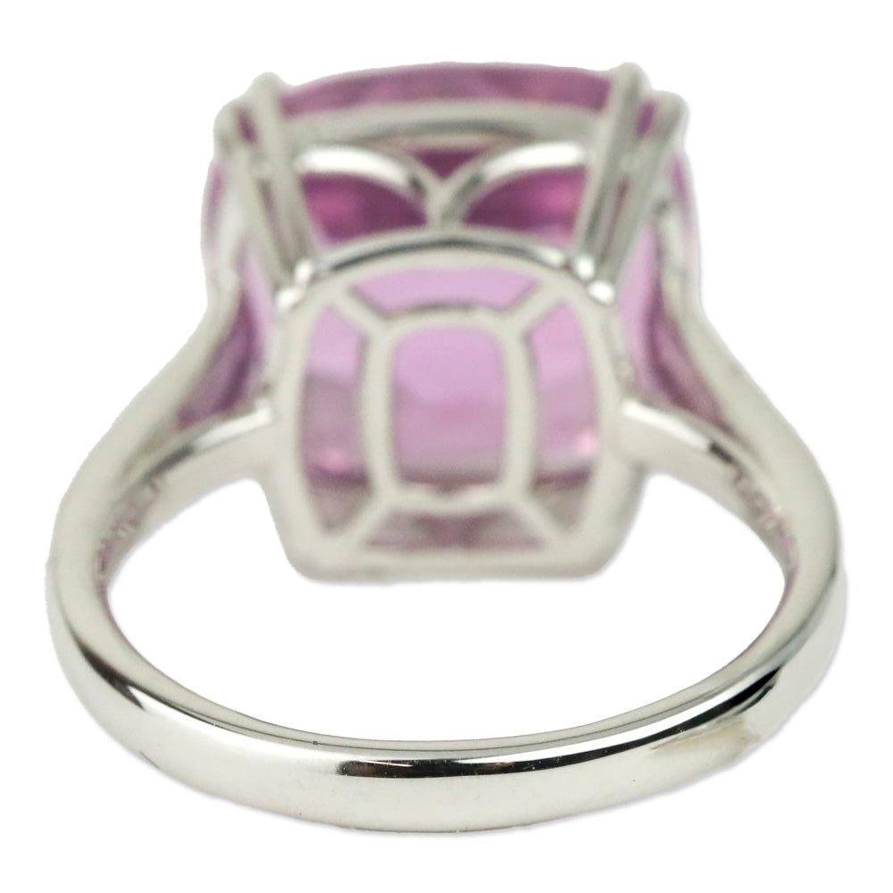 Rhapsody 950 Platinum Patroke Kunzite and E-F VS Diamond Ring