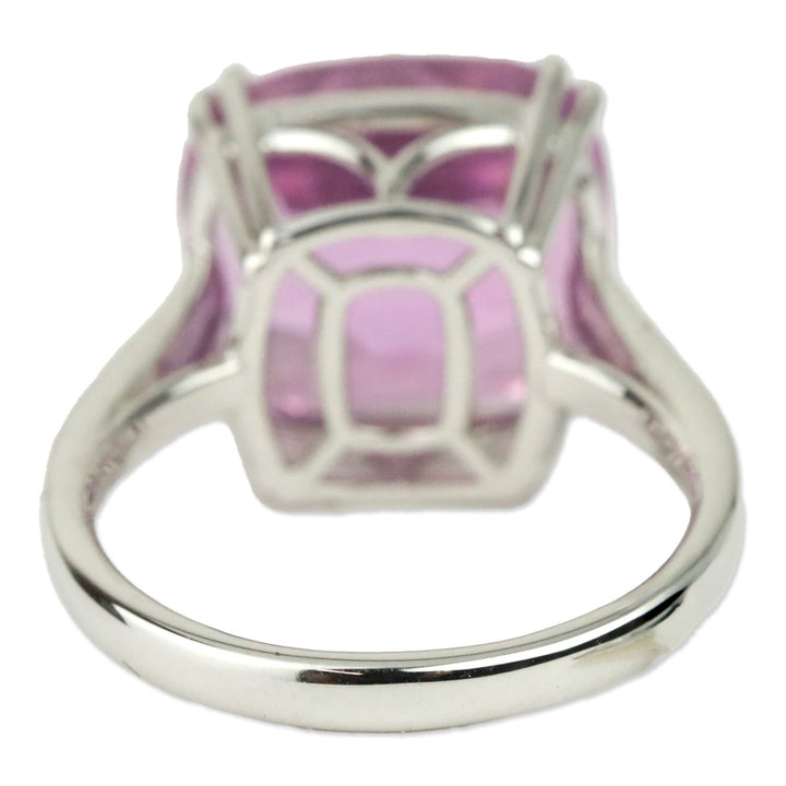 Rhapsody 950 Platinum Patroke Kunzite and E-F VS Diamond Ring